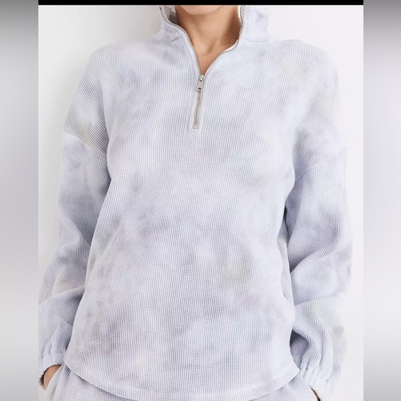 Madewell Other - MWL Madewell Waffle Zip Cotton Sweatshirt Small